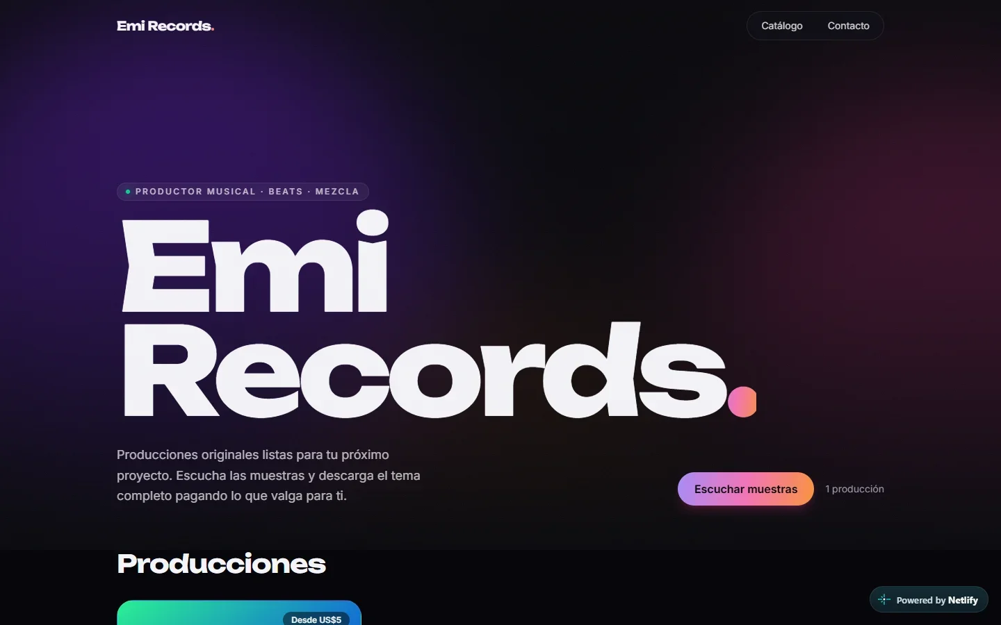 Portada del sitio